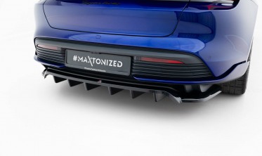 Тюнинг диффузор (накладка) на задний бампер Porsche Taycan Turbo S Mk1 фото