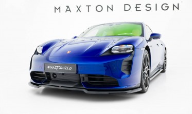 Тюнинг накладка (диффузор) на передний бампер Porsche Taycan Turbo S Mk1 фото