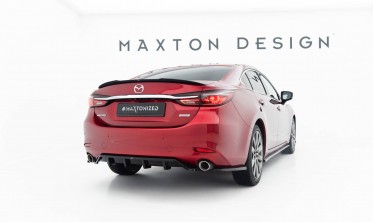 Боковые тюнинг накладки заднего бампера Mazda 6 Mk3 рестайл 2017-2023 вар. 2 фото