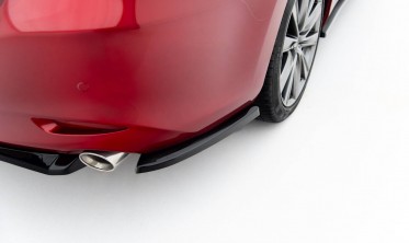 Боковые тюнинг накладки заднего бампера Mazda 6 Mk3 рестайл 2017-2023 вар. 2 фото