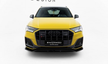 Тюнінговий дифузор на передній бампер Audi SQ7/Q7 S-line MK2 (4M) FL, глянсовий фото