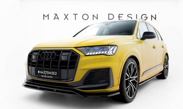 Тюнінговий дифузор на передній бампер Audi SQ7/Q7 S-line MK2 (4M) FL, глянсовий фото