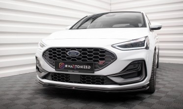 Передній дифузор на бампер Ford Focus MK4 ST / ST-Line вер. 4 фото