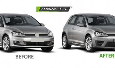 Передний тюнинг бампер Volkswagen Golf 7 R стиль фото