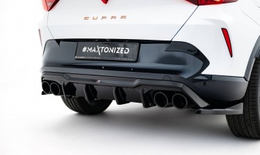Накладка заднего бампера Cupra Formentor Mk1 с муляжами выхлопных труб фото