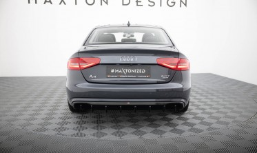 Тюнінг дифузор на задній бампер Audi A4 B8 рестайл (версія без насадок) фото