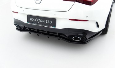 Тюнинг диффузор на задний бампер Mercedes-AMG CLA 35, 45 C118 / X118 рестайл фото