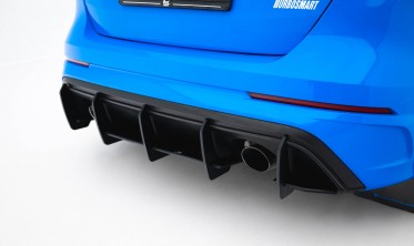 Центральний дифузор (накладка Street Pro) на задній бампер Ford Focus RS Mk3 фото