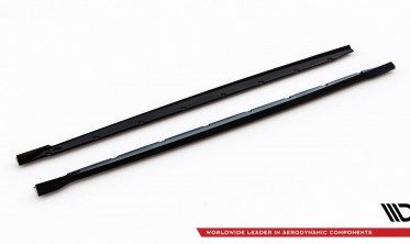 Нижні накладки (дифузори) на бокові пороги BMW M135i / 1 M-Pack F70 вар. 3 фото
