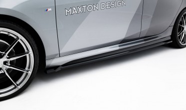 Нижні накладки (дифузори) на бокові пороги BMW M135i / 1 M-Pack F70 вар. 3 фото