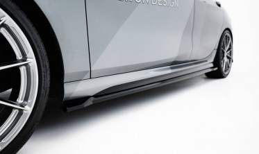 Нижні накладки (дифузори) на бокові пороги BMW M135i / 1 M-Pack F70 вар. 3 фото