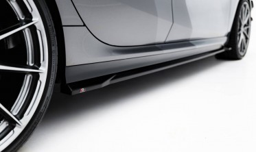 Нижні накладки (дифузори) на бокові пороги BMW M135i / 1 M-Pack F70 вар. 3 фото