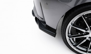 Тюнинг накладки (элероны) на край заднего бампера BMW M135i F70 фото
