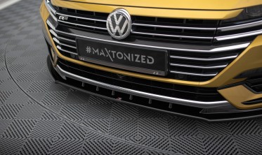 Накладка (спойлер) на передний бампер Volkswagen Arteon R-Line версия 3 фото