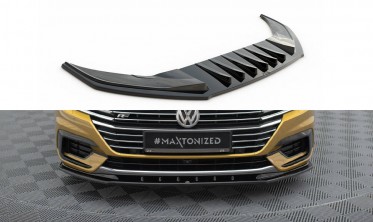 Накладка (спойлер) на передній бампер Volkswagen Arteon R-Line версія 3 фото