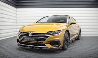 Накладка (спойлер) на передний бампер Volkswagen Arteon R-Line версия 3 фото
