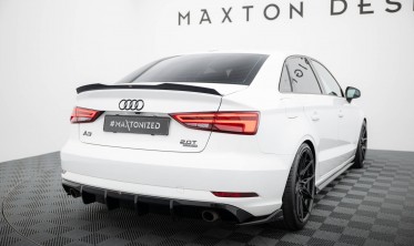 Бокові тюнінг накладки (елерони) заднього бампера Audi A3 8V sedan рестайл фото