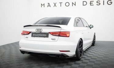 Тюнинг накладки на край заднего бампера Audi A3 8V sedan рестайл фото