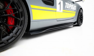 Тюнинг наклади (листвы) на боковые пороги Mercedes-AMG GT C C190 рестайл фото