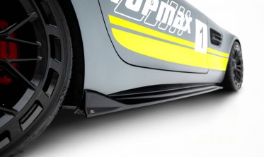 Тюнинг наклади (листвы) на боковые пороги Mercedes-AMG GT C C190 рестайл фото