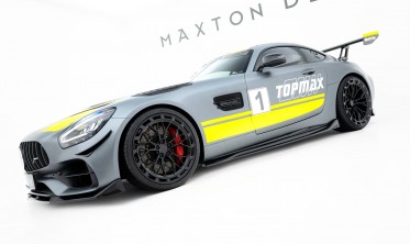 Тюнинг наклади (листвы) на боковые пороги Mercedes-AMG GT C C190 рестайл фото