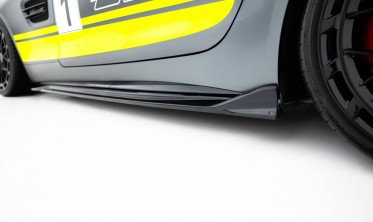 Тюнинг наклади (листвы) на боковые пороги Mercedes-AMG GT C C190 рестайл фото