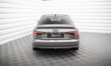 Боковые накладки (элероны) на задний бампер Audi A4 B9 S-line вар. 3 фото