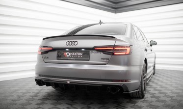 Боковые накладки (элероны) на задний бампер Audi A4 B9 S-line вар. 3 фото