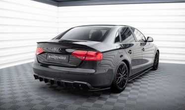 Бокові накладки (елерони) на задній бампер Audi A4 B8 2007-2011 вар. 2 фото