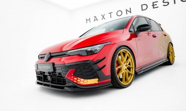 Комплект накладок на передний бампер (Canards) Volkswagen Golf GTI Clubsport Mk8 рестайл фото