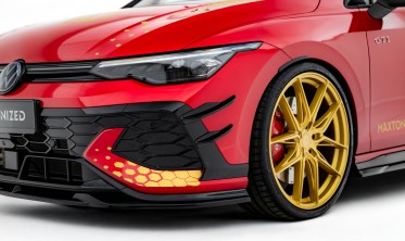 Комплект накладок на передний бампер (Canards) Volkswagen Golf GTI Clubsport Mk8 рестайл фото