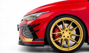 Комплект накладок на передний бампер (Canards) Volkswagen Golf GTI Clubsport Mk8 рестайл фото