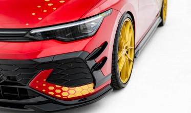 Комплект накладок на передний бампер (Canards) Volkswagen Golf GTI Clubsport Mk8 рестайл фото