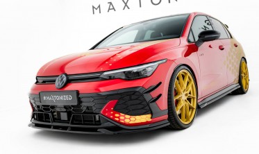Тюнинг накладка (диффузор) на передний бампер Volkswagen Golf GTI Clubsport Mk8 рестайл вар. 1 фото