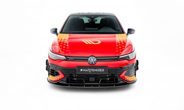 Передняя накладка Maxton-design на бампер VW Golf GTI Clubsport Mk8 2024- вар. 2 фото