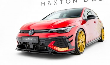 Тюнинг накладка (юбка) на передний бампер Volkswagen Golf GTI Clubsport Mk8 рестайл вар. 4 фото