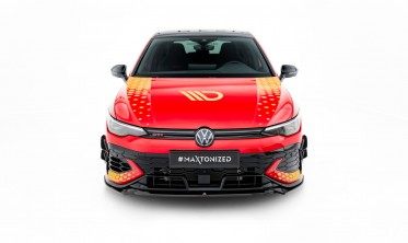 Тюнинг накладка (юбка) на передний бампер Volkswagen Golf GTI Clubsport Mk8 рестайл вар. 4 фото