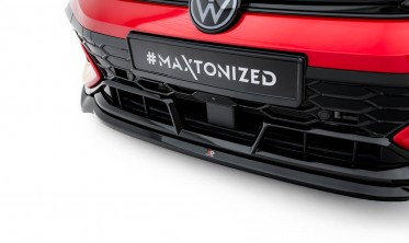 Тюнинг накладка (юбка) на передний бампер Volkswagen Golf GTI Clubsport Mk8 рестайл вар. 4 фото
