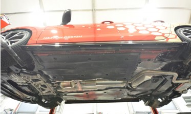 Боковые накладки (листвы) на пороги пороги VW Golf GTI Clubsport Mk8 рестайл вар. 2 фото