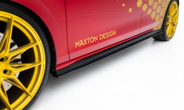 Нижние тюнинг диффузоры (листвы) Street Pro на пороги VW Golf GTI Clubsport Mk8 рестайл фото