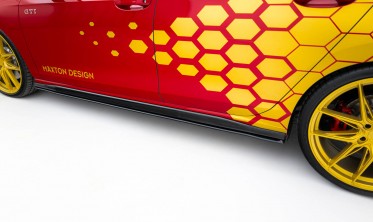 Нижние тюнинг диффузоры (листвы) Street Pro на пороги VW Golf GTI Clubsport Mk8 рестайл фото