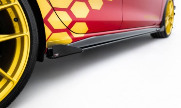 Нижние диффузоры с накладками Street Pro на пороги VW Golf GTI Clubsport Mk8 рестайл фото
