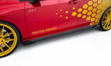 Нижние диффузоры с накладками Street Pro на пороги VW Golf GTI Clubsport Mk8 рестайл фото