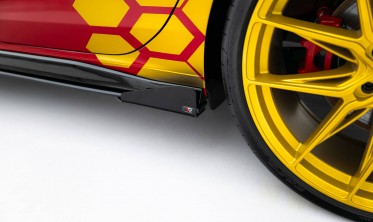 Нижние диффузоры с накладками Street Pro на пороги VW Golf GTI Clubsport Mk8 рестайл фото