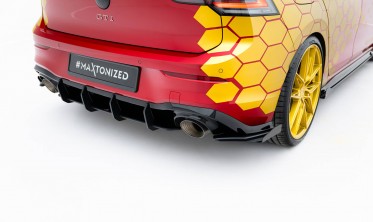 Комплект бокових накладок Street Pro на задній бампер VW Golf GTI Clubsport Mk8 рестайл 2024- фото