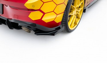 Комплект бокових накладок Street Pro на задній бампер VW Golf GTI Clubsport Mk8 рестайл 2024- фото