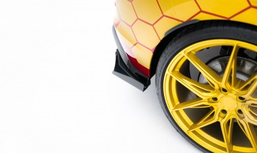 Комплект бокових накладок Street Pro на задній бампер VW Golf GTI Clubsport Mk8 рестайл 2024- фото