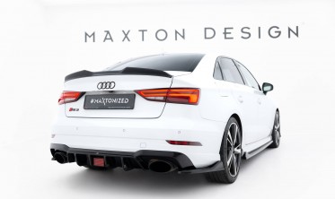 Тюнінговий 3D спойлер на кришку багажника Audi A3 / A3 S-Line / S3 / RS3 Sedan фото