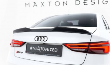 Тюнінговий 3D спойлер на кришку багажника Audi A3 / A3 S-Line / S3 / RS3 Sedan фото