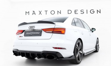 Бокові тюнінг накладки заднього бампера Audi RS3 8V Sedan 2016-2020 вар. 5 фото